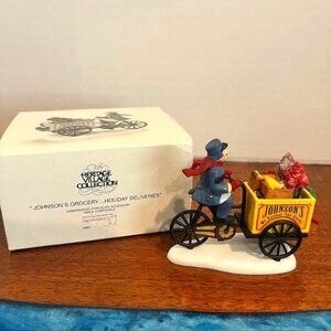 Dept 56 Heritage Village Collection “Johnson’s Grocery…Holiday Deliveries”